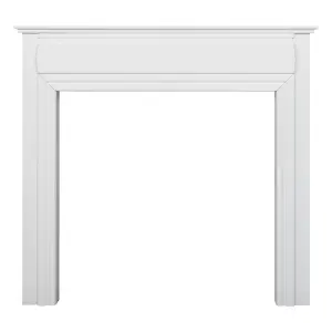 Adam Honley Mantelpiece in Pure White, 48 Inch