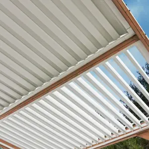 Meridian 14ft x 12ft Wood Room With Louvered Roof