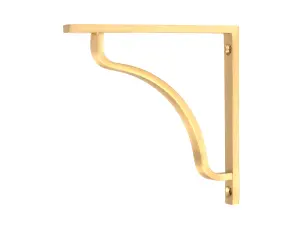 Satin Brass Abingdon Shelf Bracket (150mm x 150mm)