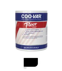 CooVar Floor Paint - Black - 2.5 Litre