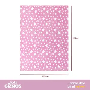 STARRY NIGHT GLOW IN THE DARK BLANKET - PINK