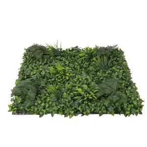 Artificial Plant Wall Panel Decoration Artificial Hedges Panels Leaf Lawn Wall Plant Greenery Panels 100x100 cm