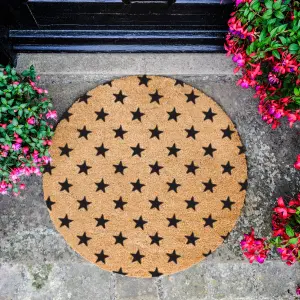 Stars Circle Doormat - Round 70cm