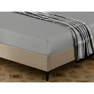 Egyptian-Quality Cotton sheet Flat Silver / Super King (6')