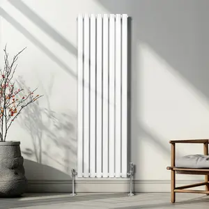 Oval Radiator - 1600 x 480mm - White