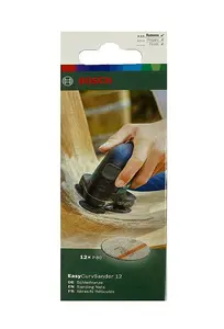 BOSCH Sanding Sheets / Nets (Grit 80) (12/Pack) (To Fit: Bosch EasyCurvSander 12 Cordless Disc Sander and Polisher)