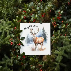 Easy Eco Wildflower Reindeer Christmas Cards - Eco-friendly and Plantable - Pack of 10