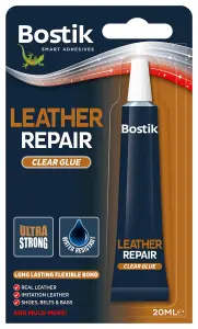 Bostik Leather Repair Clear Glue 20ml (2 Packs)