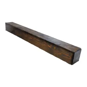 Focal Point Rustic Traditional Dark Fully finished Beam Mantel (H) 140mm (W) 1370mm (D)140mm