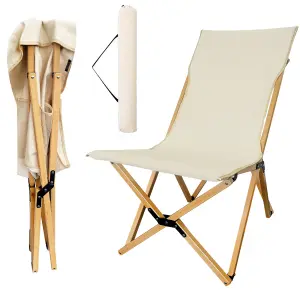 Folding Camping Chair, Portable Butterfly Canvas Chair for Adults Up to 150kg