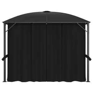 Berkfield Gazebo with Curtains 300x300x265 cm Anthracite