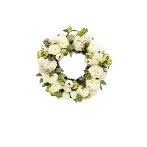 Handcrafted Faux Mixed Assortment 35cm Wreath