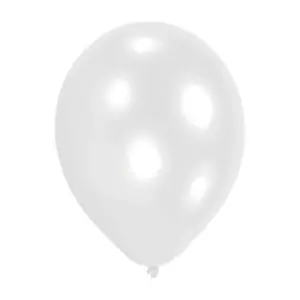 Amscan Latex Plain Balloons (Pack of 10) White (One Size)