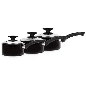 Tower T81507 3pce Ceramic Saucepan Set 16/18/20cm