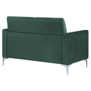 2 Seater Velvet Sofa Green FENES