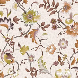 Galerie Heritage Bronze Brown Floral Motif Wallpaper Roll