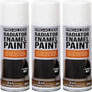 Anthracite Matt Radiator Enamel Paint 400ml x3