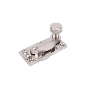 Sash Heritage Claw Fastener with Knurled Knob (Non Locking) - Satin Nickel