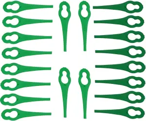 20 Bosch Qualcast Plastic Lawn Mower Blades QT028 Replacement Blades