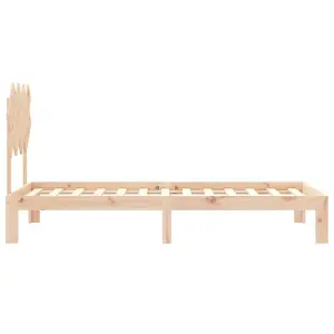 Berkfield Bed Frame with Headboard 90x200 cm Solid Wood