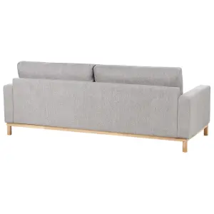 3 Seater Fabric Sofa Grey SIGGARD