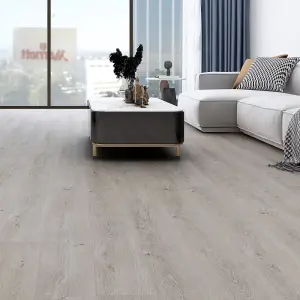 SPC Click Flooring Composite Plank Flooring Stoney Grey Oak Plank Style 2.193m2 Pack