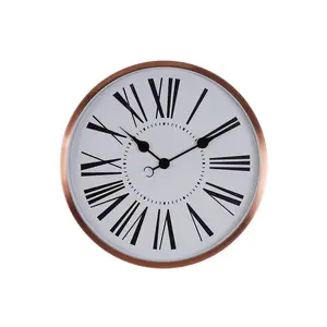 Interiors by Premier Baillie Rose Gold Wall Clock