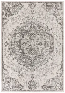 Traditional Ivory Rug, Floral Rug for Bedroom, Stain Resistant Rug for DiningRoom, Floral Ivory Rug-160cm X 230cm