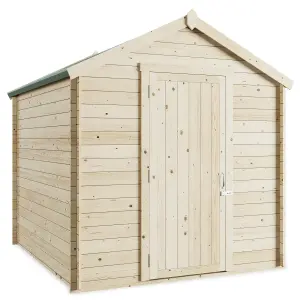 BillyOh Pro Apex Log Cabin Wooden Shed - W2.0m x D2.5m (7 x 8ft) - 19mm Thickness