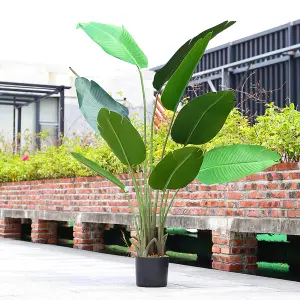 160 cm H Garden Decoration Artificial Green Banana Tree with Pot