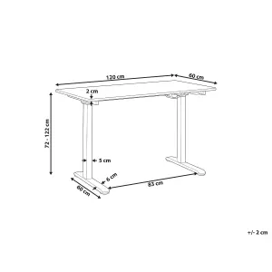 Adjustable Desk Electric White GRIFTON