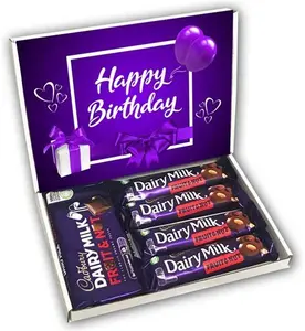 Cadburys Dairy Milk Fruit And Nut Gift Box Birthday Present Hamper Personalised