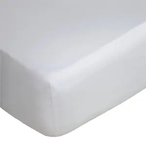 Belledorm 400 Thread Count Egyptian Cotton Fitted Sheet White (Single)