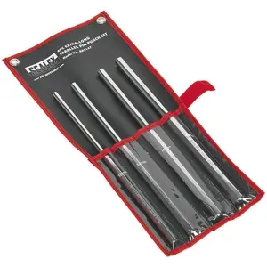 Professional 4 Piece 350mm Extra-Long Parallel Pin Punch Set - Chromoly Steel