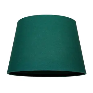 Traditional Linen Fabric Drum Shade for Pendant & Lampshade Green / 22cm H x 35cm W x 35cm D