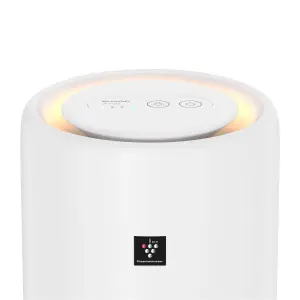 SHARP UA-PN1U-W Compact Tower Air Purifier with Plasmacluster Ion Technology & Night Light