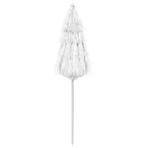 Berkfield Hawaii Beach Umbrella White 180 cm