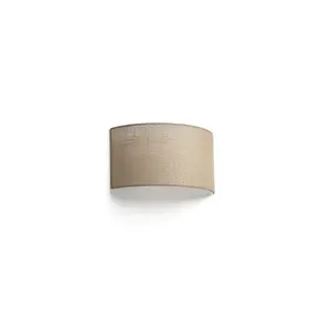 Luminosa Otton Horizontal Round Jute Wall Lamp 2L