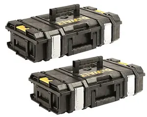 2 x Dewalt Toughsystem DS150 Tough System Case Tool Box Storage Box Powertool