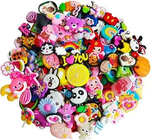 Rncop Lot Of 35 Or 50,100 Shoe Charms For Croc Charms, Clog Decoration Cartoon Anime Charms Shoe Accessories, Cartoon Pvc Shoe Charms Decoration