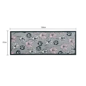 JVL Mega Machine Washable Doormat and Runner, Dandelion Seeds