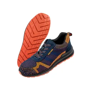 Result Work-Guard Unisex Adults Suede Trim Safety Trainer Navy/Orange (10 UK)