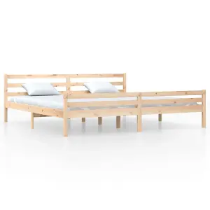 Berkfield Bed Frame Solid Wood 200x200 cm