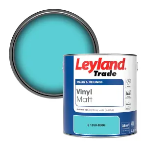 Leyland Trade Vinyl Matt Walls & Ceilings Emulsion Paint (S 1050-B30G) 2.5L