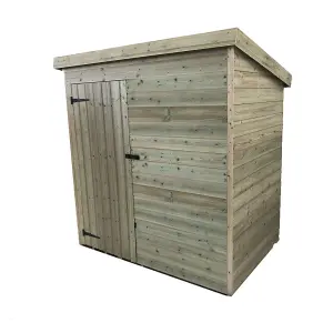 5 x 5 WINDOWLESS Garden Shed Pressure Treated T&G PENT Wooden Garden Shed + Single Door (5' x 5' / 5ft x 5ft) (5x5)