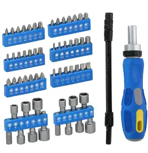 58Pcs Ratchet Screwdriver & Bit Set