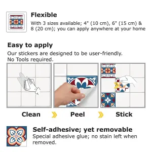 Walplus Talavera Tile Stickers Room Décor PVC