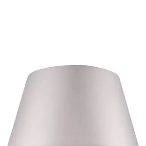 GoodHome Lokombi Light grey Fabric dyed Light shade (D)40cm