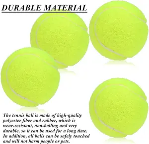 MantraRaj Tennis Balls With Mesh Carrying Bag Ideal for Sports Play, Practice, Pet Play, Dog Training, Throwing Machine (24)