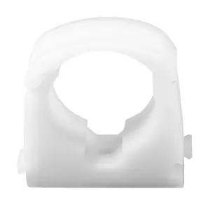 Talon Natural Plastic Hinge clip Hinged Clip (Dia)15mm, Pack of 100